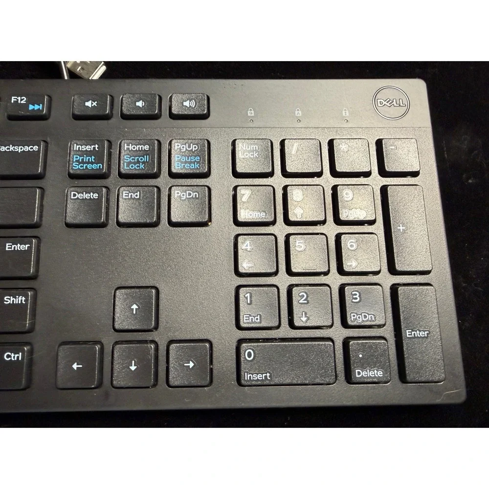 Dell KB216t Wired Multimedia Keyboard: Black, USB, Chiclet Keys, Full Size
